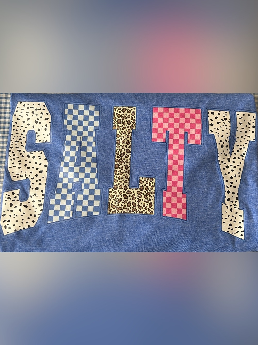 Gildan Softstyle Heather Blue TโShirt โSaltyโ